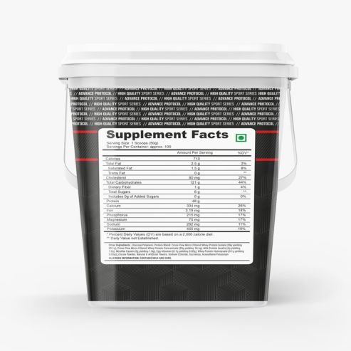 Biosource Nutrition Bulk Mass Gainer Chocolate 5kg, 11lbs - Image 3