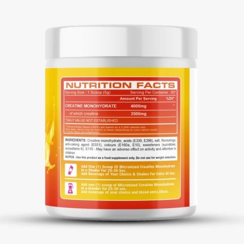 Biosource Nutrition Creatine Monohydrate Mango, 300gm - Image 3
