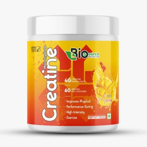 Biosource Nutrition Creatine Monohydrate Mango, 300gm