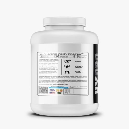 Biosource Nutrition Hydro Whey Protein, Belgium Chocolate 2kg - Image 2