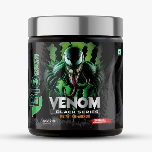 Biosource Nutrition Venom Pre-Workout Lemon Banta 210gm