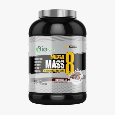 Biosource Nutrition Mega Mass 8 Milk Chocolate, 3kg