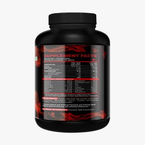 Biosource Nutrition Monster Mass Gainer Double Chocolate, 3kg - Image 3