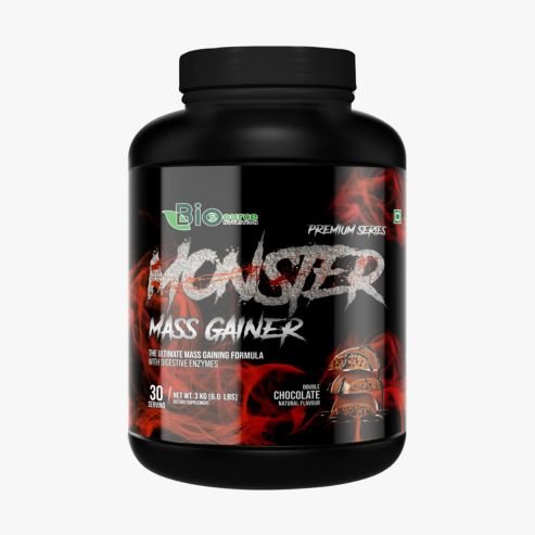 Biosource Nutrition Monster Mass Gainer Double Chocolate, 3kg
